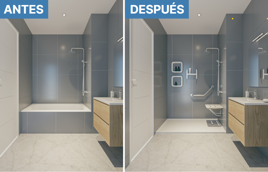 cambio bañera por ducha